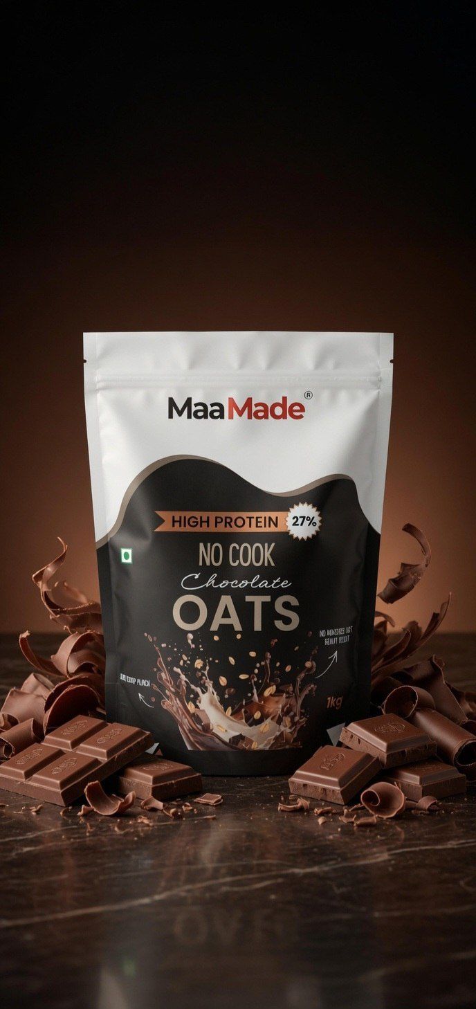 High Protein NO COOK Chocolate Oats