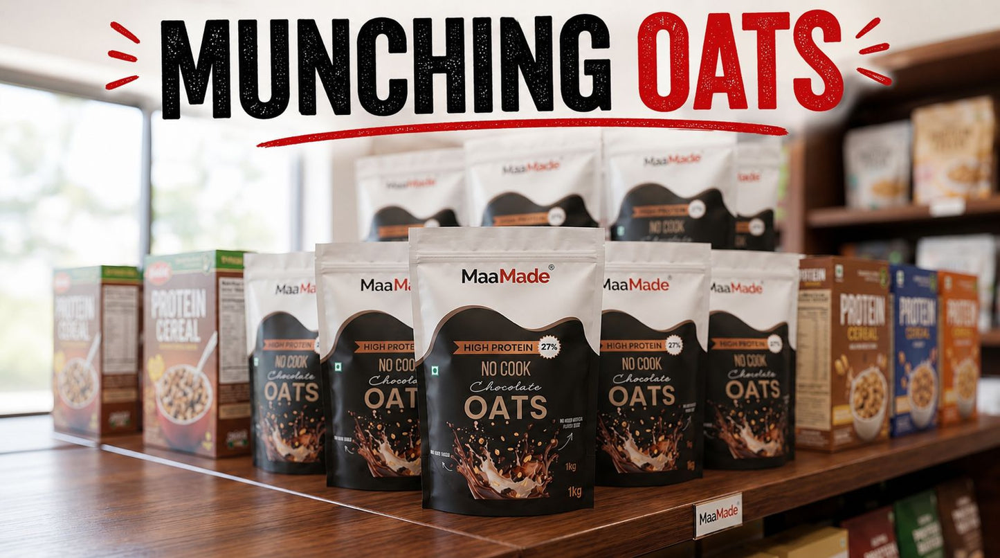 High Protein NO COOK Chocolate Oats