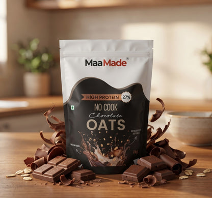 High Protein NO COOK Chocolate Oats